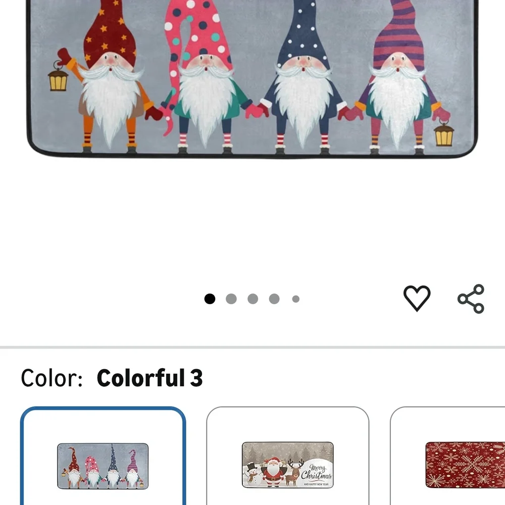 Colorful Gnome Rug - Picture 3 of 5